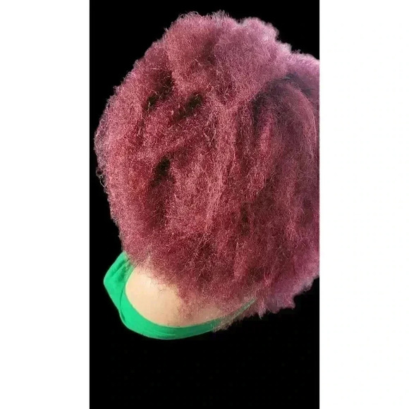 "Braided Wigs - 100% Handcrafted, Short Afro Style, Vibrant Red Color, NWT - Picture 11 of 15